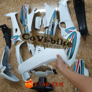 Bộ dàn áo xe Wave 110 -ZX- anpha cũ đời 1997 đến 2006 màu Trắng [ẢNH THẬT] Pha đèn trước xe Wave cũ - SPB-CBW-trắng